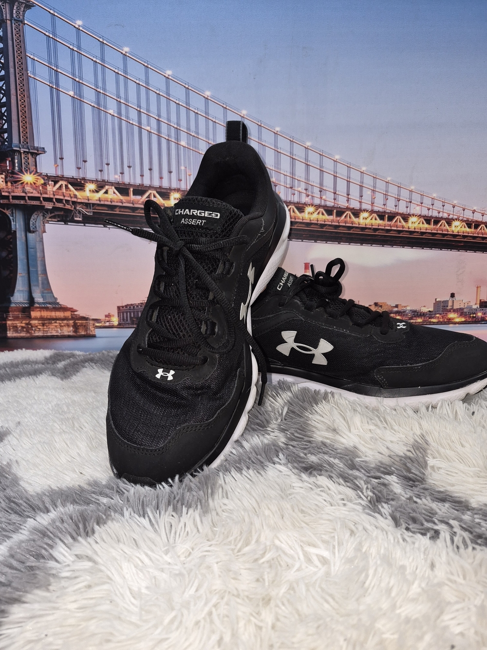 Under Armour Kids' Black Athletic Sneakers - Picture 7 of 8